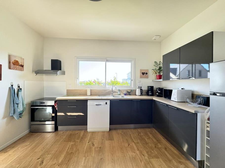 La Maison Bleue - Plain-Pied Proche Plages Et Caen Rosel Dış mekan fotoğraf